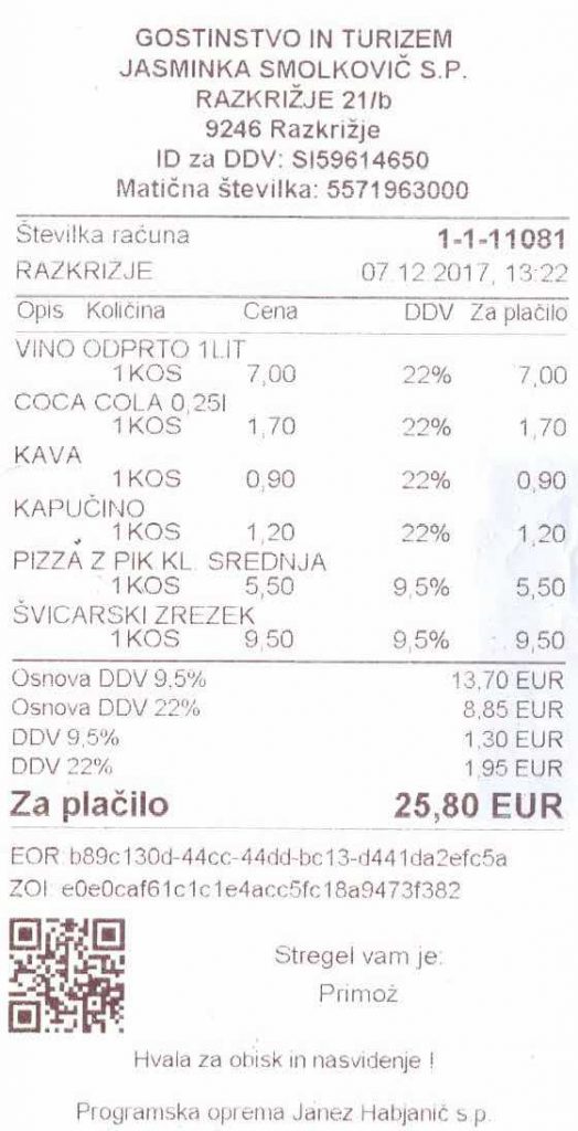 Smolkovic-invoice