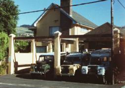 Lineup of 3 Land Rovers