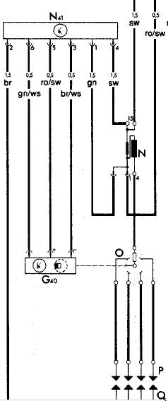 Diagram from VW manual