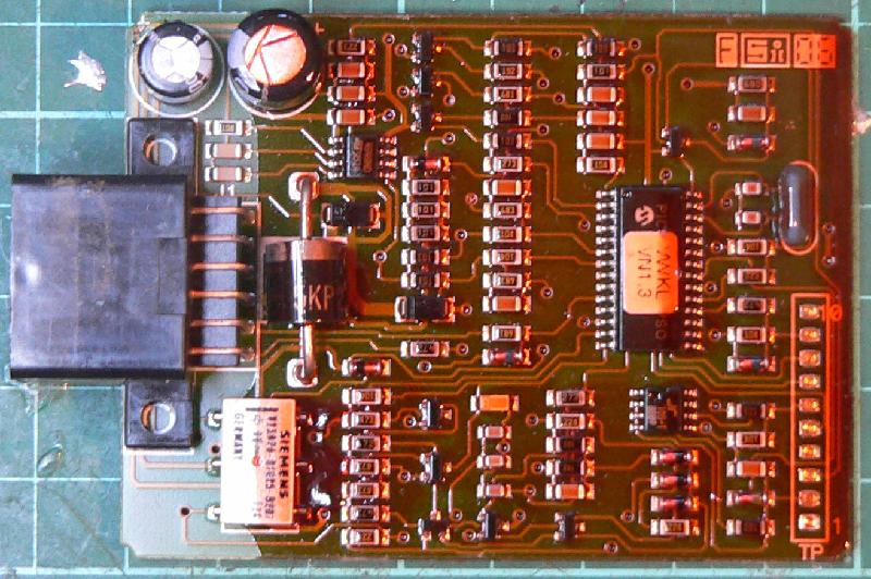 Immobiliser PCB top view