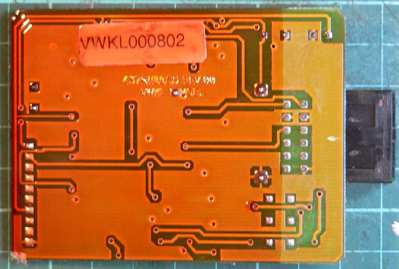 Immobiliser PCB bottom view